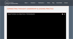 Desktop Screenshot of corporate-ethics.org